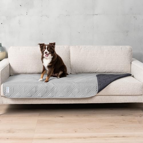 PetAmi Waterproof Bed Cover for Dogs, Pet Blanket Couch Cover, Reversible Furniture Cover Sofa Protector for Pet Cat Bed, Washable Dog Blanket for Seat, 30x70 Light Gray - color: Light Grey, size: 30 x 70 Inches