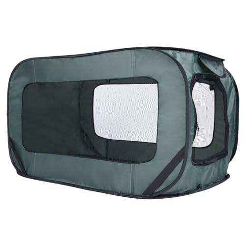 Foldable Dog Kennel for Medium Dogs 36-inch, Portable Waterproof Dog Crate, Pop-Up Indoor/Outdoor Pet Cage & Car Seat Travel Bed (Green) - color: Green
