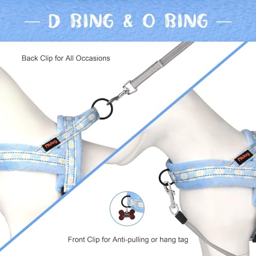 Didog No Pull Dog Harness with Soft Padded, Easy Walk Dog Harness with Quick Release Buckle, Adjustable & Reflective Pet Harness with Soft Padded for Medium Large Dogs (L:Chest 26-33", Blue) - color: Blue, size: L:Chest 26-33", Fit 40-65 lbs