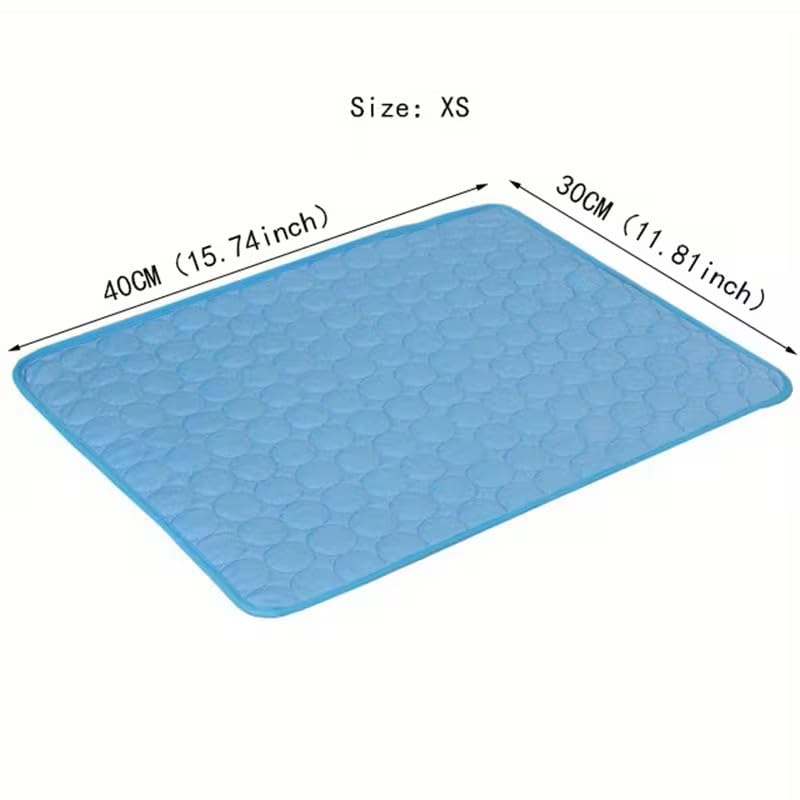 1pcs Dog Bed Cover Pet Blanket for Furniture Bed Couch Sofa Reversible, Breathable, Washable Pet Blankets, Dog Cooling Mat, Blue, 40 * 30cm - color: Blue, size: 40*30cm