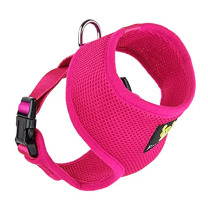 EcoBark Dog Harness - Eco-Friendly Soft Over the Head Harness Vest - Toy Breed Dog Harness - Small Mesh Vest for Puppies & Little Dogs (Small, Pink) - color: Pink