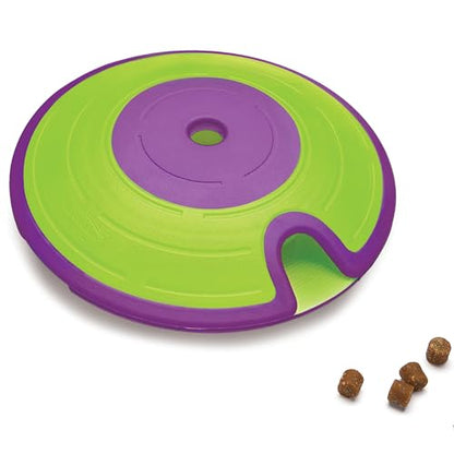 Outward Hound by Nina Ottosson Dog Treat Maze Dog Puzzle Enrichment Toy, Level 2 Intermediate, Green - color: Treat Maze (Purple, Green)