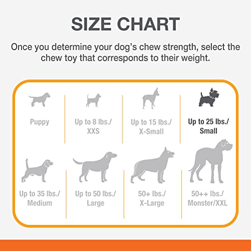 Nylabone Power Chew Basted Blast Dual Flavored Dog Chew Toys for Aggressive Chewers - Durable Dog Bones with 2 Layers of Flavor - Bacon and Steak Flavor, Small/Regular (2 Count) (Pack of 2) - size: Small (Pack of 2)