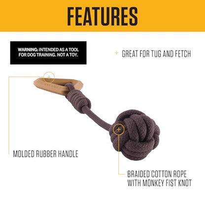 Carhartt Pet Training Tools, Rugged Dog Tool for Tug, Fetch and Play, Monkey Fist Dog Pull (Carhartt Brown) - color: Monkey Fist Dog Pull (Carhartt Brown)