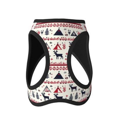 Reindeer Christmas Pet Harness Escape Proof Dog Harness Adjustable Mesh Padded Reflective Dog Vest Harness and Leash Set Large - color: Style 10, size: Large