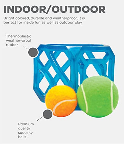 Outward Hound Puzzle Cube Interactive Squeaky Dog Toy - color: Puzzle Cube, size: 3 Piece Set