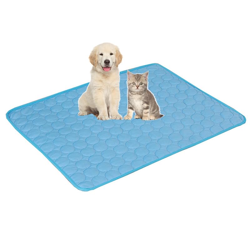 1pcs Dog Bed Cover Pet Blanket for Furniture Bed Couch Sofa Reversible, Breathable, Washable Pet Blankets, Dog Cooling Mat, Blue, 70 * 55cm - color: Blue, size: 70*55cm