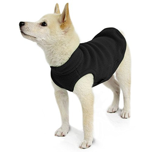 Gooby - Stretch Fleece Vest, Pullover Fleece Vest Jacket Sweater for Dogs, Black, X-Small - color: Black, size: X-Small Length (7")