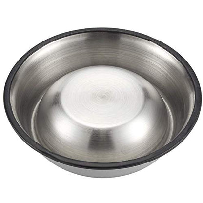 Juvale Stainless Steel Dog Bowls Set - Nonslip Dog Water Bowl Base - Dual Food & Water Pet Dishes - Dishwasher Safe Cat Dish - Pack of 2, 10 in Diameter