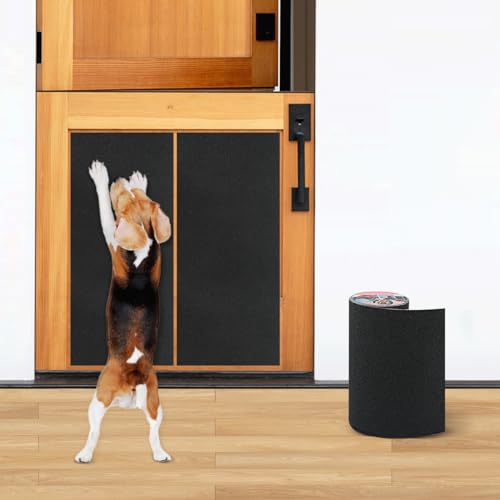 Pet Nail Self Adhesive Replacement Emery Paper Fits Most Dog Scratch Pad Cat Litter Box DIY on the Places Where Pets Like to Scratch Alternatives to Cat and Dog Nail Clippers (10in*13ft, Black) - color: Black, size: 10in*13ft