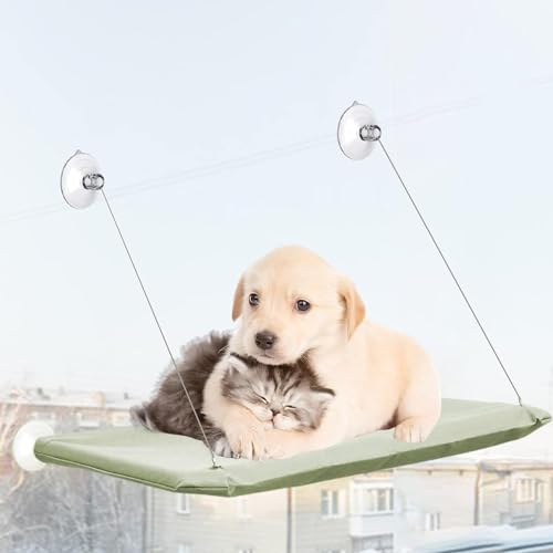 4 Pcs Thick Suction Cup Cat Perches - Classic Style Window Hammock Replacement for Cat Window Seat