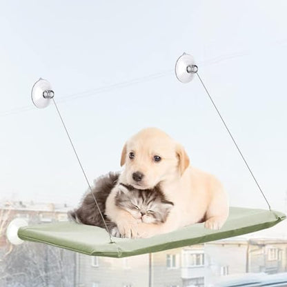 4 Pcs Thick Suction Cup Cat Perches - Classic Style Window Hammock Replacement for Cat Window Seat