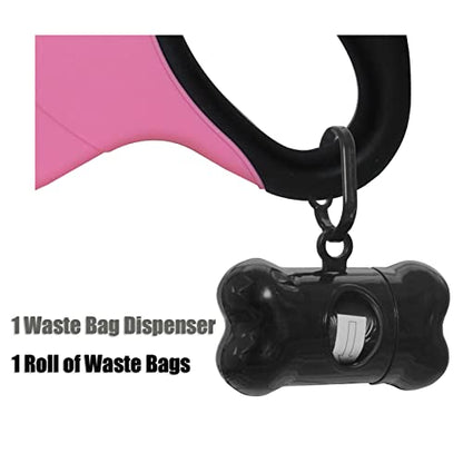 13 ft Retractable Dog Leash for Large Dogs up to 26 lbs,Tangle-Free Nylon Tape,Pink S - color: pink, size: Small