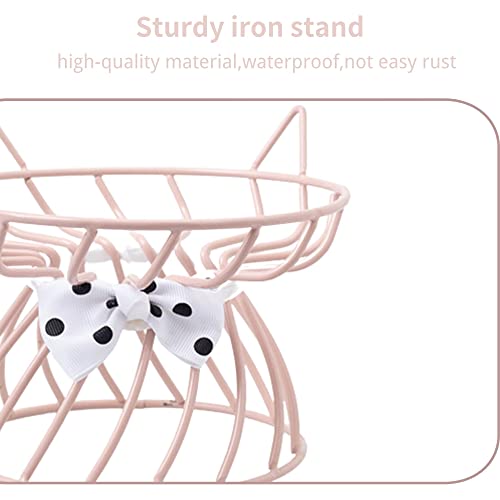 Raised Pet Food and Water Bowl, Cat and Small Dog Bowl, Tilted Ceramic Cat Water Bowl No Spill,15oz, Dishwasher Safe - color: Pink