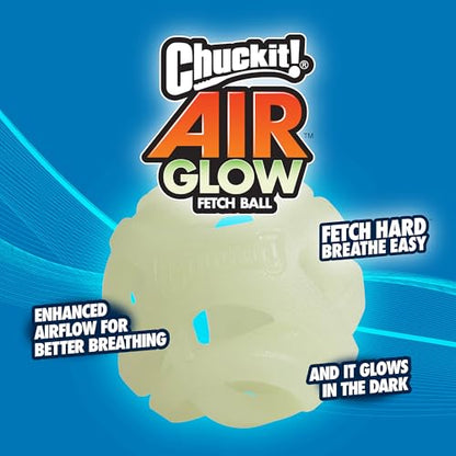 Chuckit! Air Glow Fetch Ball Dog Toy, Small (2 Inch) Pack of 24, for Breeds 0-20 lbs - size: Small (Pack of 12)