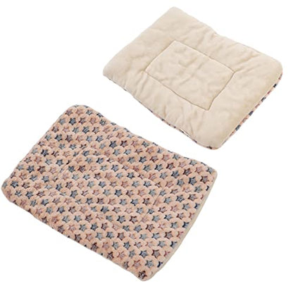 Warm Dog Blanket for Winter | Soft Flannel & Fleece Pet Bed Mat | Cozy Sleeping Blanket for Dogs/Cats/Small Pets | Machine Washable, Portable (S Size 50 * 32CM) - size: S size 50*32CM