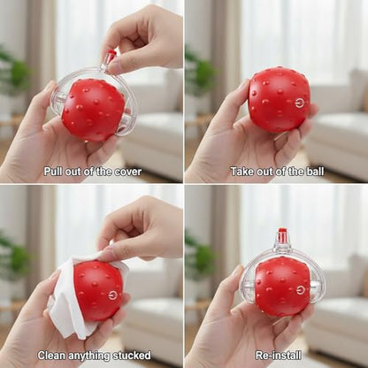 Interactive Cat Toys Ball for Cats - Upgrade Automatic Cat Toys for Indoor Cats, 3 Modes 2 Speed Moving Cat Ball (Green) - color: Green