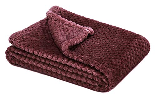 Dog Blanket,Soft Fuzzy Blankets for Puppy, Small,Medium,Large,X-Large Premium Fluffy Blankets Plush Fleece Throw Dog Bed, Couch, Sofa, Reversible Travel Warm Covers - color: Brown, size: M（30x40 inches）