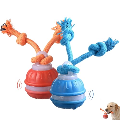 Interactive Dog Toys,Upgraded Motion Activated Rolling Dog Ball Toy for Small/Medium Dogs,Smart Automatic Rolling Toy with USB Rechargeable,Interactive Dog Balls(2PCS) - color: 2PCS