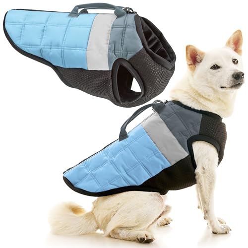 Gooby Bomber Vest Lift Dog Harness - Blue, X-Small - color: Bomber Vest Blue, size: X-Small