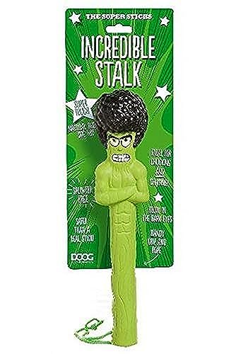 DOOG - The Supersticks Incredible Stalk Fetch Toys Safer Than Real Sticks, Splinter Free, Glow-in-The-Dark Eyes, Floats, Easy to Clean - style: Incredible Stalk