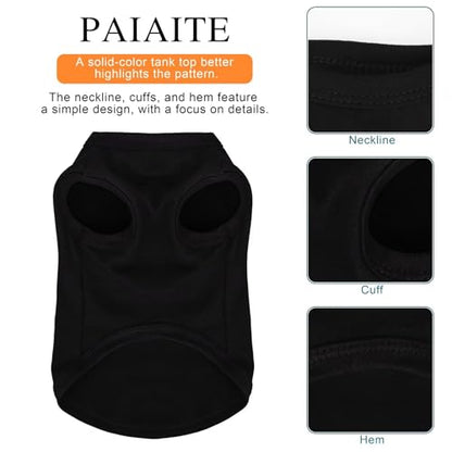 Discover Cozy Cotton Canine Wear: Breathable Soft, and Lightweight Dog Shirt Vest with Eye-Catching Graphics(When GOD Made ME), Keeping Your Furry Friend Warm and Comfy! Black S - size: S-(6~9lb) | Back(~11.8")