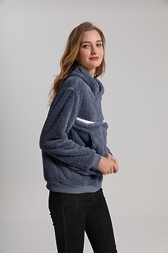 Pet Cat Dog Pouch Hoodies Small Animal Carrier – Kitten Puppy Pouch Sweatshirt Kangaroo Pocket Pullover Top - color: Darkblue, size: 3X-Large