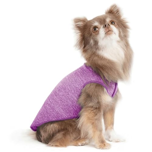 Goldpaw Dog Sun Shirt with UV Protection - Lightweight, Cooling Sun Protection Clothing for Small Dogs - Reduce Heat Absorption - Made in The USA - Machine Washable - Violet - Size 6 - color: Violet, size: 6