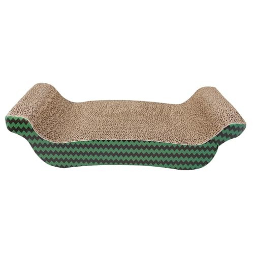 PAWISE Cat Scratcher – Reversible Cardboard Scratching Pad, Durable Cat Scratch Bowl & Bed, Interactive Scratcher for Indoor Cats & Kittens (17X8.5-1) - size: 17X8.5-1