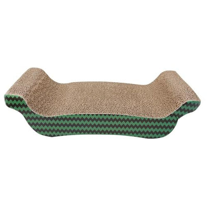 PAWISE Cat Scratcher – Reversible Cardboard Scratching Pad, Durable Cat Scratch Bowl & Bed, Interactive Scratcher for Indoor Cats & Kittens (17X8.5-1) - size: 17X8.5-1