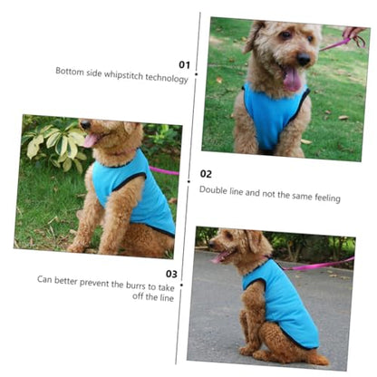 KESYOO Breathable Pet Vest Mesh Sleeveless Dog Shirt Cooling Summer Clothes Blue M for Puppies and Small Dogs