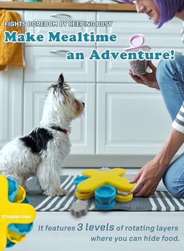 Dog Food Puzzle Toy Slow Feeder, Pet Tornado, Pet Treat Puzzle
