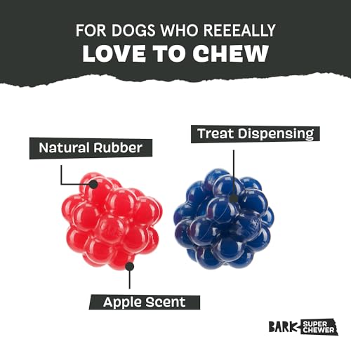Barkbox Ruffberry Blast Dog Toy for Small Dogs, Treat Dispensing Toy with Wacky Bounce and Perfect for Kibble or Favorite Treats - style: Ruffberry Blast