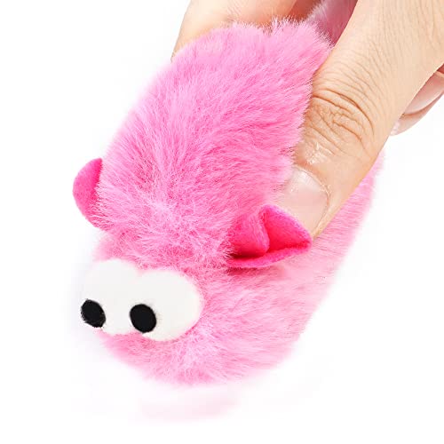 CHIWAVA 4 Packs 15 Inch Long Soft Plush Cat Toys Mice with Bell Rustle Sound Small Mouse Activity Interactive Toy - size: Plush Mice with Bell