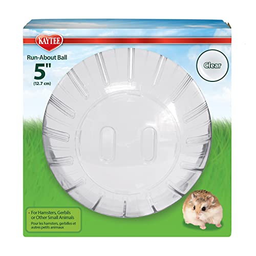Kaytee 5" Clear Run-About Exercise Ball For Pet Dwarf Hamsters & Mice - color: Clear, size: 5"