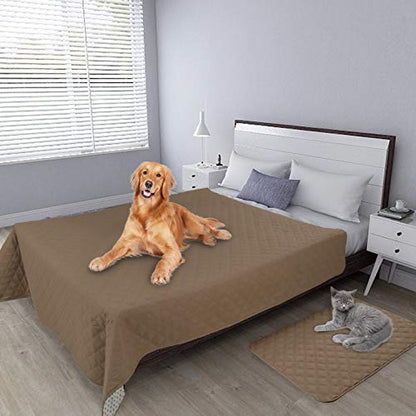 Easy-Going 100% Waterproof Dog Bed Cover, Non-Slip Pet Blanket for Furniture, Washable Couch Cover, Repleasement Sofa Cover (52X82 in,Camel) - color: Camel, size: 52x82 in