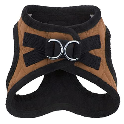 Best Pet Supplies - All Weather Plush, Reflective, No Pull Harness for Small, Medium Dogs, Cats - Secure with Hook & Loop Fastener, Buckle, Double D-Rings - Beige Plush, XS - color: Beige Plush, size: XS