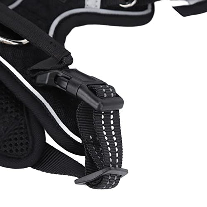 ZJchao Ergonomic Reflective Dog Harness with Breathable Mesh & Cushioned Straps for Small to Large Breeds – Secure, Comfortable Walks