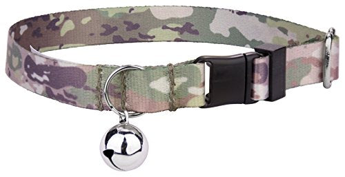 Country Brook Petz - Mountain Viper Camo Cat Collar - Camouflage Collection Featuring Rugged Designs - color: Mountain Viper Camo