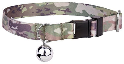 Country Brook Petz - Mountain Viper Camo Cat Collar - Camouflage Collection Featuring Rugged Designs - color: Mountain Viper Camo