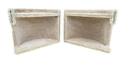 New Cat Condos Cat Tree, Beige - color: Beige