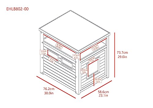 New Age Pet ECOFLEX Jumbo Cat Box Cover and End Table with Litter Box Enclosure and a 10 Year Warranty Hides Unsightly Litter Box made with Moisture & Odor Resistant Composite Material, Grey - color: Grey, size: Jumbo