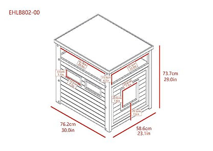 New Age Pet ECOFLEX Jumbo Cat Box Cover and End Table with Litter Box Enclosure and a 10 Year Warranty Hides Unsightly Litter Box made with Moisture & Odor Resistant Composite Material, Grey - color: Grey, size: Jumbo