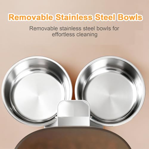 7L Automatic Pet Feeder with 1080P HD Wide Angle Camera, Smart WiFi Function, App Controlled, Night Vision Feature, Two-Way Audio, Suitable for Cats and Dogs. - size: 7L Double Bowl Video Edition