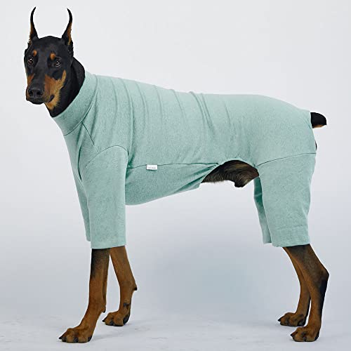 Basic Dog Pajamas Pastel Durable and Elastic Dog Onesie Apparel Outfits Doggie Jammies (3X-Large, Mint) - color: Mint, size: 3X-Large
