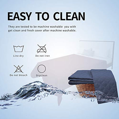 Easy-Going 100% Waterproof Dog Bed Cover, Non-Slip Pet Blanket for Furniture, Washable Couch Cover, Repleasement Sofa Cover (68x82 in,Navy) - color: Navy, size: 68x82 in