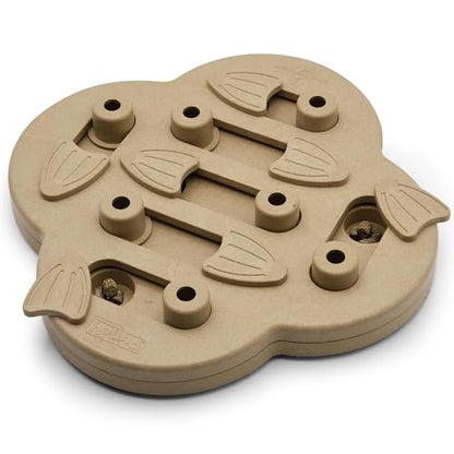 Outward Hound by Nina Ottosson Dog Hide N' Slide Treat Puzzle Enrichment Toy, Level 2 Intermediate, Tan, Composite - color: Dog Hide-N-Slide (Tan)
