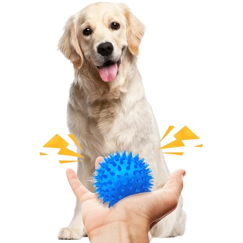 8 Pack 2.5” Squeaky Dog Balls for Small and Medium Dogs, Spiky Balls for Teething Puppies - color: Samll Set of 8