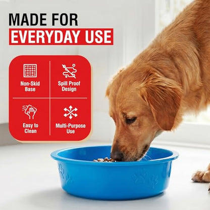 Loving Pets Dolce Luminoso Dog Bowl, Medium, Blue - color: Blue, size: Medium