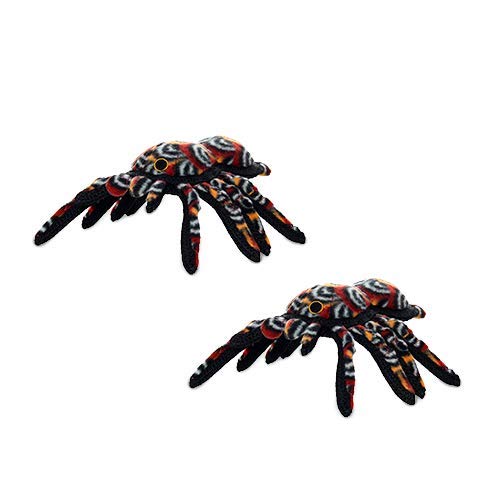 TUFFY - World's Tuffest Soft Dog Toy - Desert - Multiple Layers. Made Durable, Strong & Tough. Interactive Play (Tug, Toss & Fetch). Machine Washable & Floats (Tarantula, Large 2 Pack) - color: Tarantula, size: Large 2 Pack